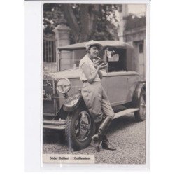 SPECTACLE: ARTISTES: Mistinguette, automobile, Sédar Brillant, guilleminot - état