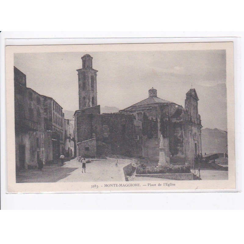MONT-MAGGIORE: place de l'église - très bon état