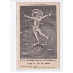 PUBLICITE:   CAPPIELLO Leonetto - l'eau purgative de montmirail allège le corps et l'esprit - très bon état