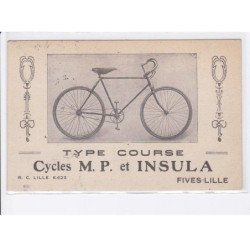 LILLE: type course, cycles M.P. et insula, vélo, fives-lille - état