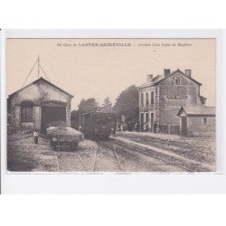 LESTRE-QUINEVILLE: arrivée d'un train de barfleur, train, rail  - très bon état