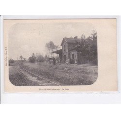 BEAUQUESNE: la gare, rail, train - très bon état