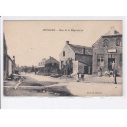 BOUSIES: rue de la république vue aérienne 10x15 - très bon état