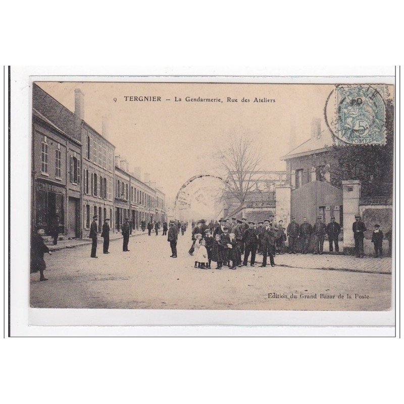 TERGNIER : la gendarmerie, rue des ateliers - tres bon etat
