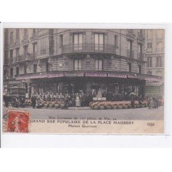 PARIS: 75005, unne livraison de 100 pièces de vin au grand bar populaire de la place maubert - très bon état