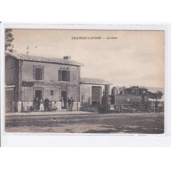 CHATEAU-LANDON la gare, train - très bon état