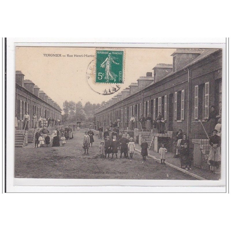 TERGNIER : rue henri-martin (décollée) - etat