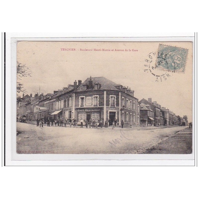 TERGNIER : boulevard henri-martin et avenue de la gare - tres bon etat