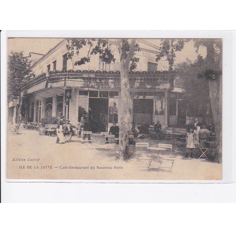NEUILLY-sur-SEINE: ile de la jatte, café restaurant du nouveau paris - très bon état