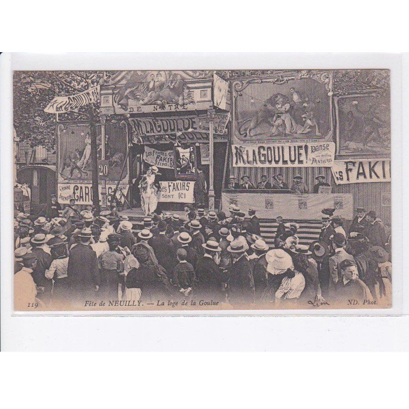 NEUILLY-sur-SEINE: fête de neuilly, la loge de la goulue - état