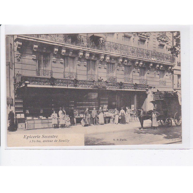 NEUILLY-sur-SEINE: épicerie L.Sevestre 130bis avenue de neuilly, attelage - très bon état