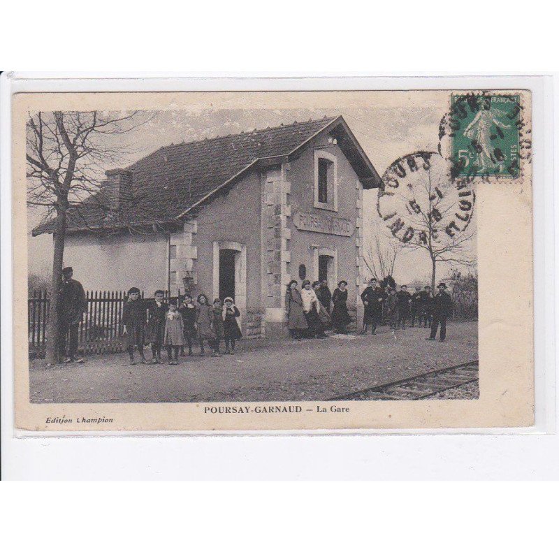 POURSAY-GARNAUD: la gare - état