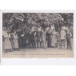 CHÂTEAUFORT: la terrasse de l'hôtel de la grande terrasse - très bon état