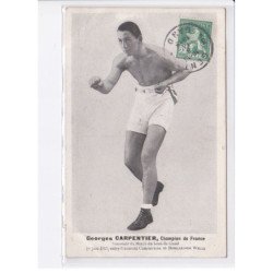 SPORT: boxe, Georges Carpentier, champion de france souvenir du match de boxe de gand vue aérienne 10x15 - très bon état