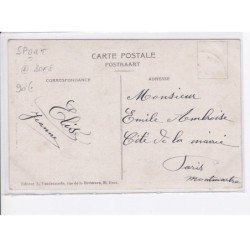 SPORT: boxe, Georges Carpentier, champion de france souvenir du match de boxe de gand vue aérienne 10x15 - très bon état