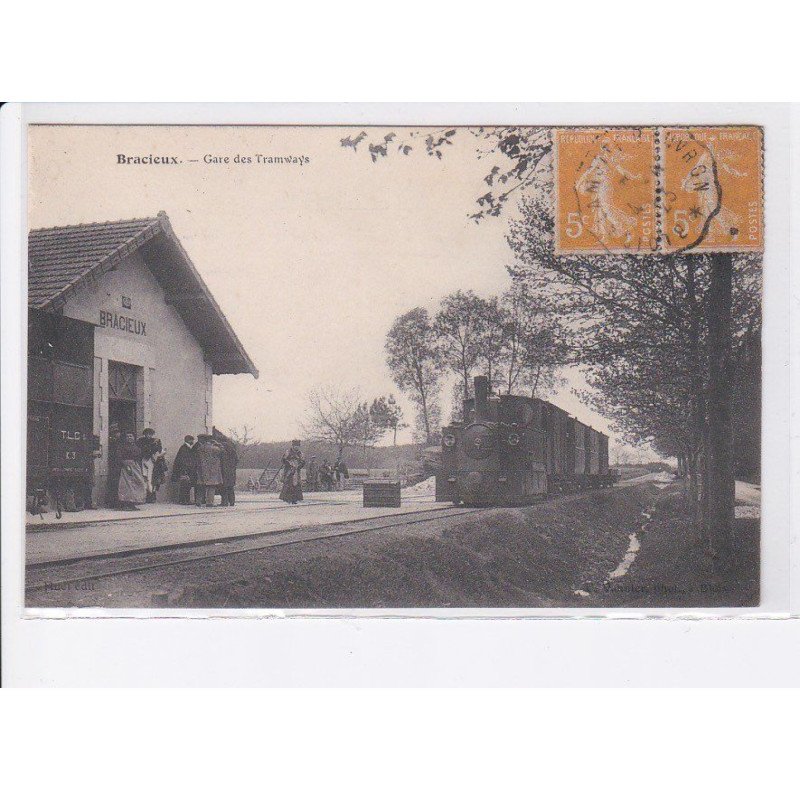 BRACIEUX: gare des tramways, train - très bon état
