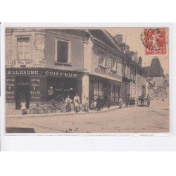 NOGENT-le-ROTROU: belleaume coiffeur, couleurs et verres à vitres, vélo, âne - très bon état