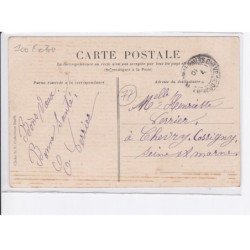 LES ORMES-sur-VOULZIE: la gare, arrivée du train de montereau, train, rail, wagon - état