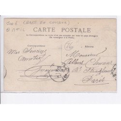 ETRETAT: au cabestan, mtil (rare en couleur) - très bon état