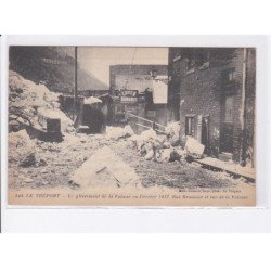 LE TREPORT: le glissement de la falaise en février 1917, th. deleury photographie de la place - très bon état