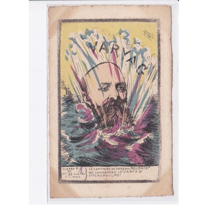 ORENS: l'actualité satirique guerre russo-japonaise capitaine de vaisseau roudnief - très bon état
