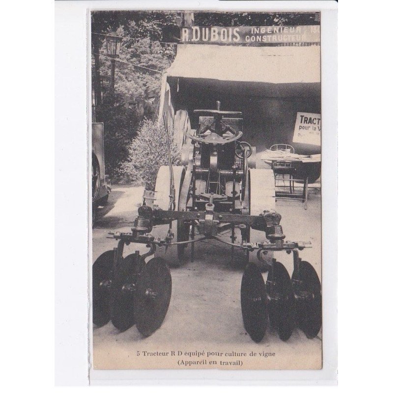 NEUILLY-sur-SEINE: moteurs agricoles R. Dubois ingénieur constructeur tracteur R.D. - très bon état