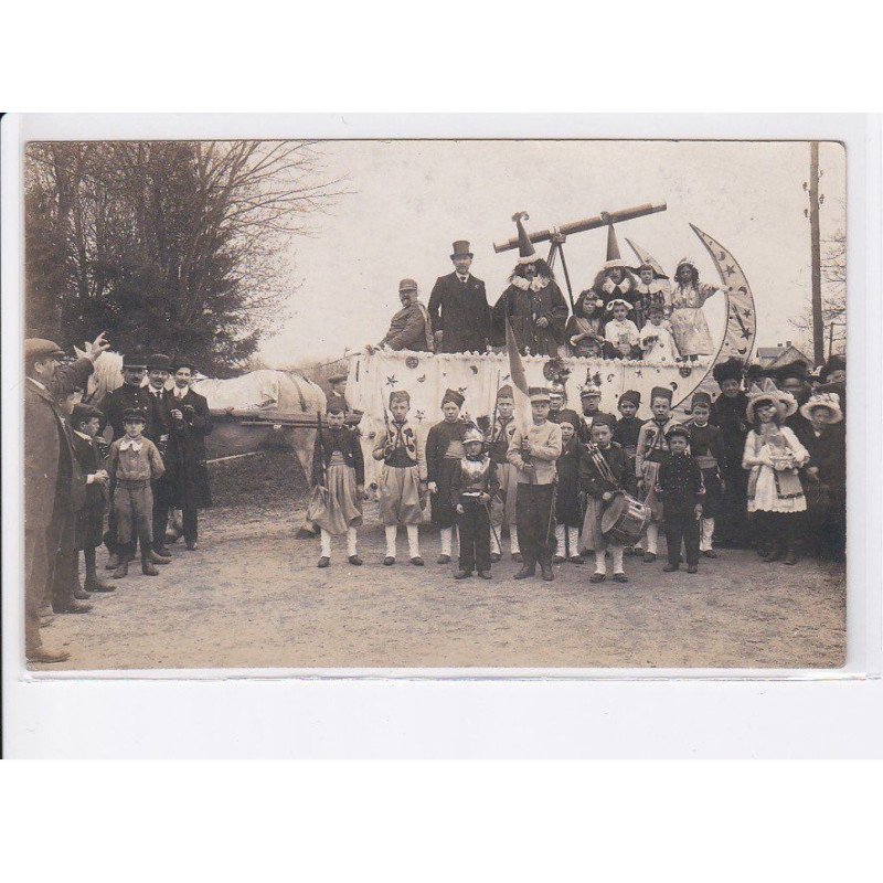 AUTHON-du-PERCHE: cavalcade, char attelage, enfants, tambour, téléscope, tambour - très bon état