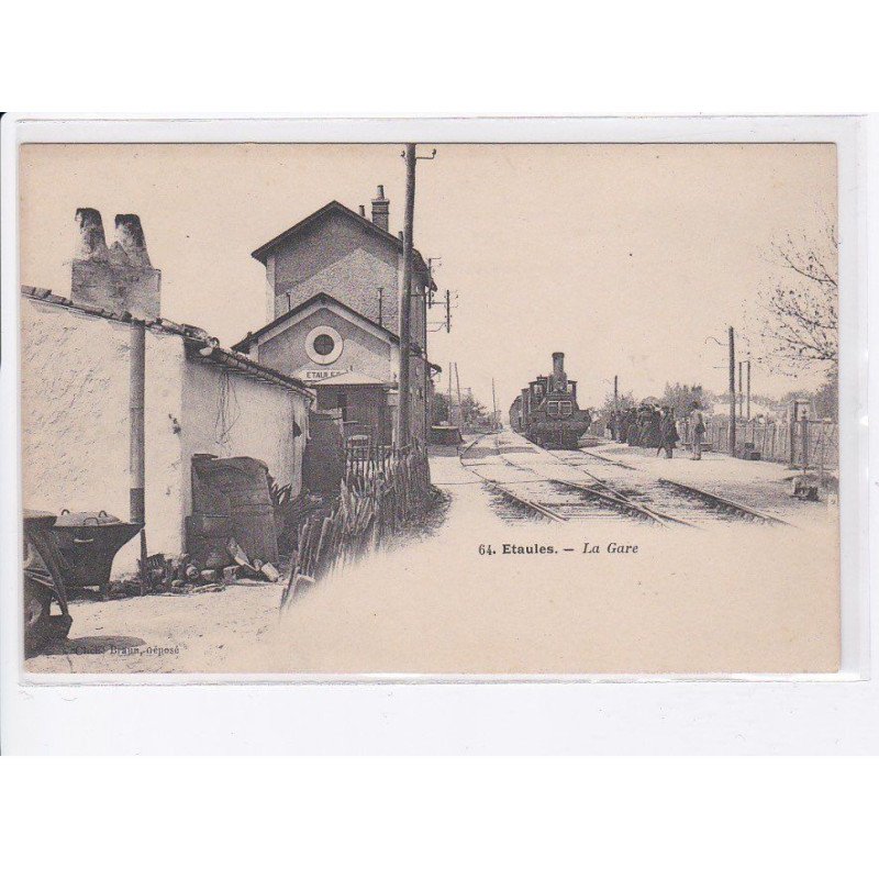 ETAULES: la gare, train, rail - très bon état