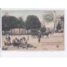 PARIS: 75017, rare en couleur, rue legendre, place malesherbes, retaille de vieux pavés en bois attelage - très bon état