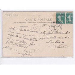 SAINT-JUST-MALMONT: vue générale, après la moisson - état