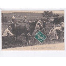 BLANGY-sur-BRESLE: scène champêtre, vache, agriculture - très bon état