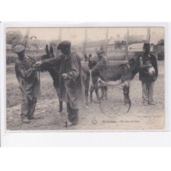 SAINT-CALAIS: un coin de foire, marché, âne - très bon état