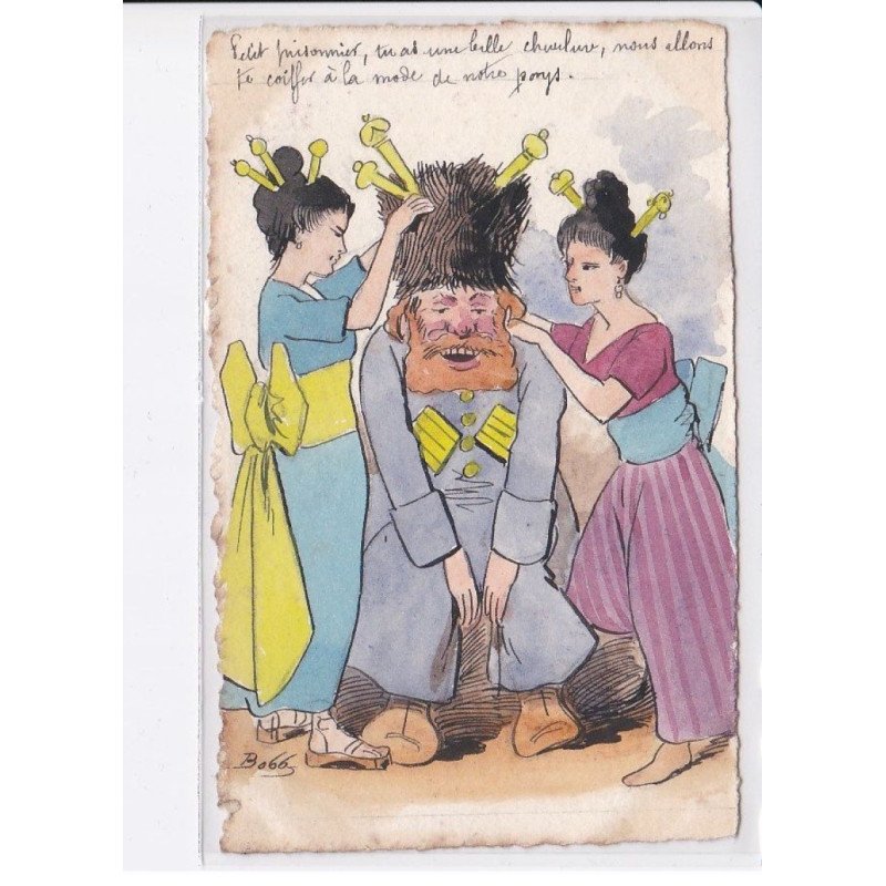 BOBB: guerre russo-japonaise russie petit prisonnier, tu as une belle chevelure - très bon état