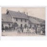 SAINT-LAURENT-les-BAINS: court de la gare, en voiture pour saint-laurent!, diligence, courrier - état