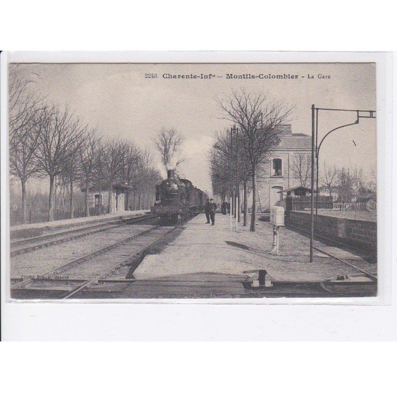 MONTILS-COLOMBIER: train, gare, trail - état