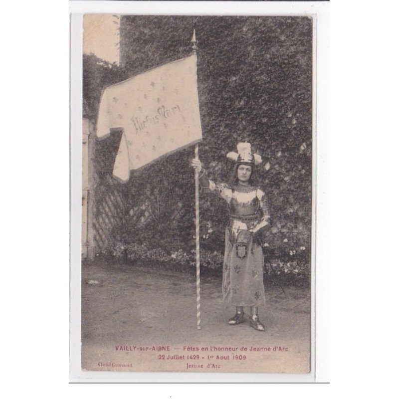 VAILLY-sur-AISNE : fetes en l'honneur de jeanne d'arc, 22 juillet 1429, 1er aout 1909 - tres bon etat
