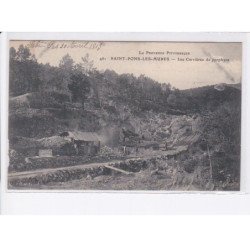 SAINT-PONS-les-MURES: les carrières de porphyre - état