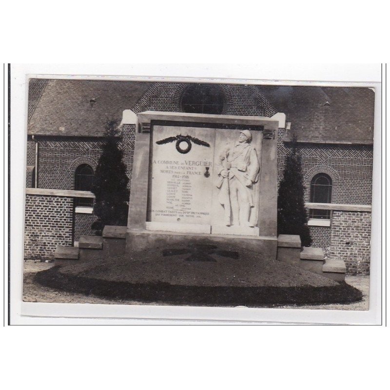 LE VERGUIER : monument aux morts - tres bon etat