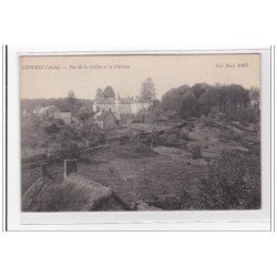 VIVIERES : vue de la colline et le chateau - tres bon etat