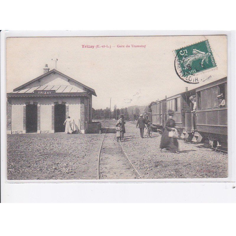 TRIZAY: gare du tramway, train - très bon état