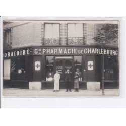 LA GARENNE COLOMBES: grande pharmacie de charlebourg, F. Deverne - état