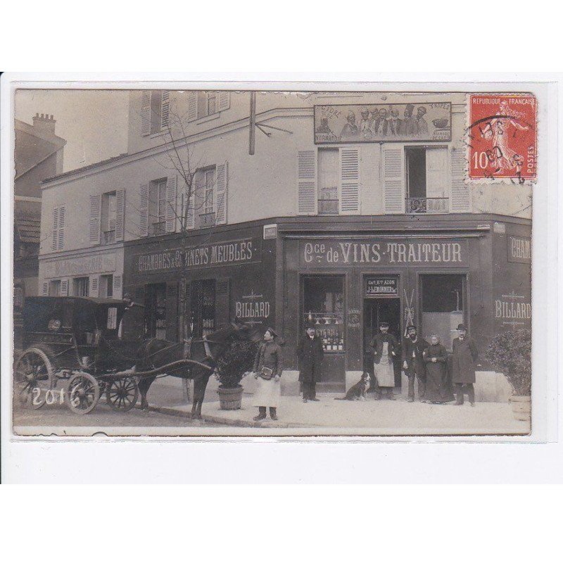 LA GARENNE COLOMBES: marchand de vins traiteur (tripes de Normandie)- très bon état