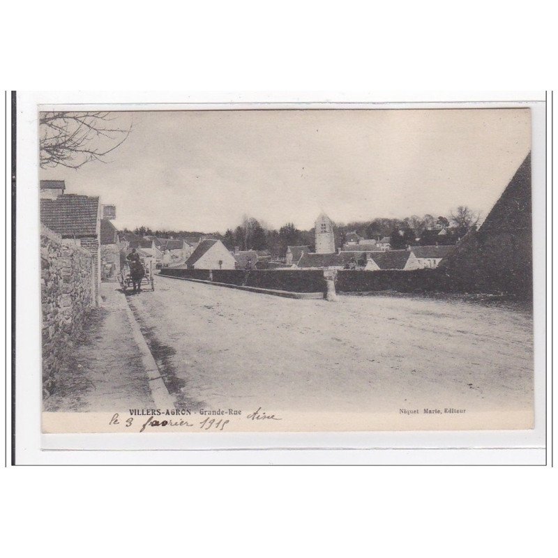 VILLERS-ARGON : grande-rue - tres bon etat