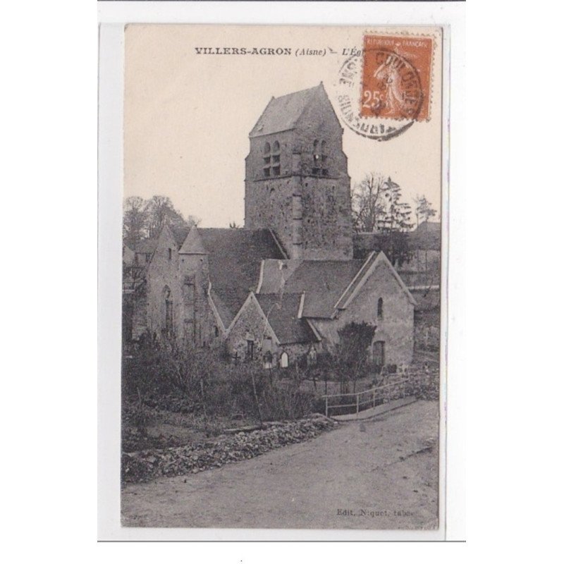 VILLERS-ARGON : l'eglise - tres bon etat