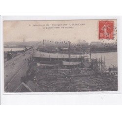 SAINT-MALO: lancement du "pourquoi pas!" pavoisement du bateau (expedition Polaire)- très bon état