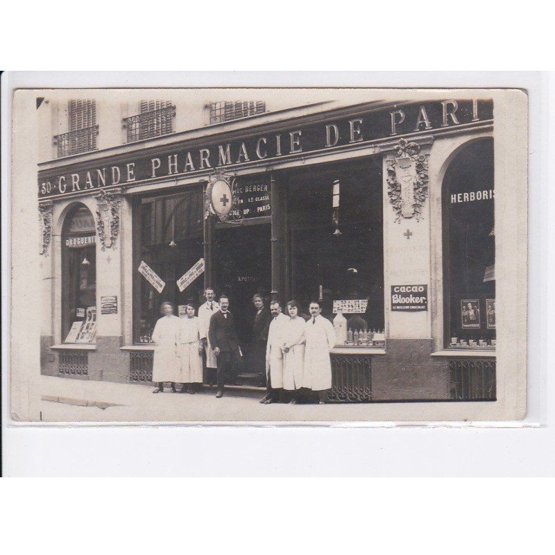 VALENCIENNES: grande pharmacie de paris, cacao blooker, Berger - état