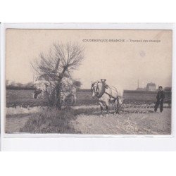 COUDEKERQUE-BRANCHE: travaux des champs, moulin, agriculture, vue aérienne 10x15 - très bon état