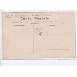 COUDEKERQUE-BRANCHE: travaux des champs, moulin, agriculture, vue aérienne 10x15 - très bon état