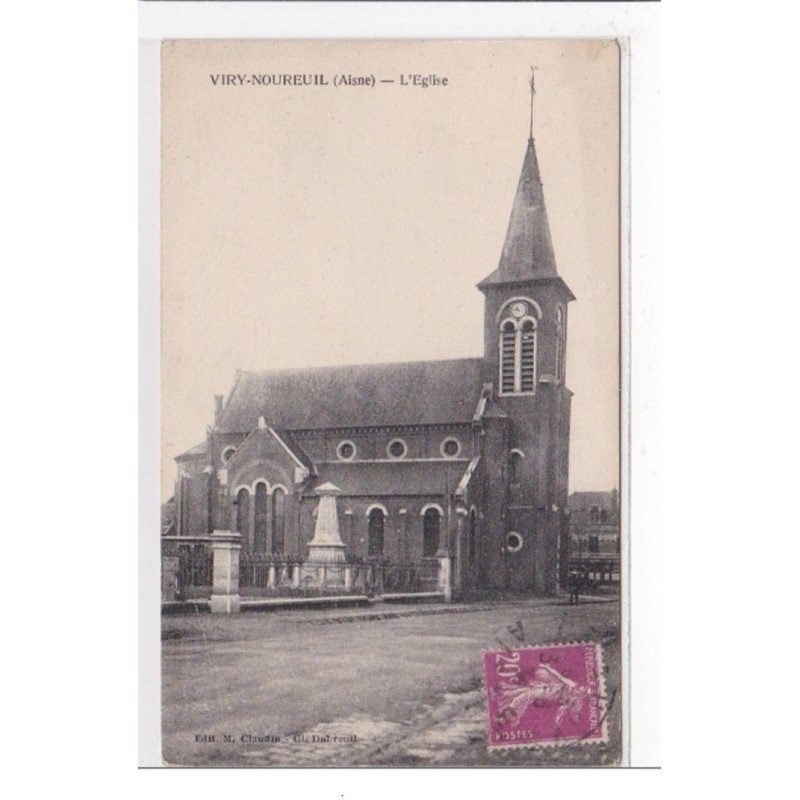 VIRY-NOUREUIL : l'eglise - tres bon etat