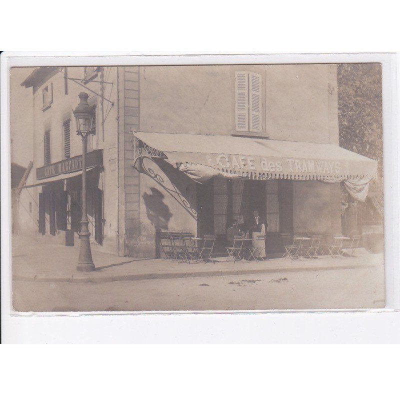 VILLEFRANCHE-sur-SAONE: boulevard louis blanc, café des tramways, café marpaut - très bon état